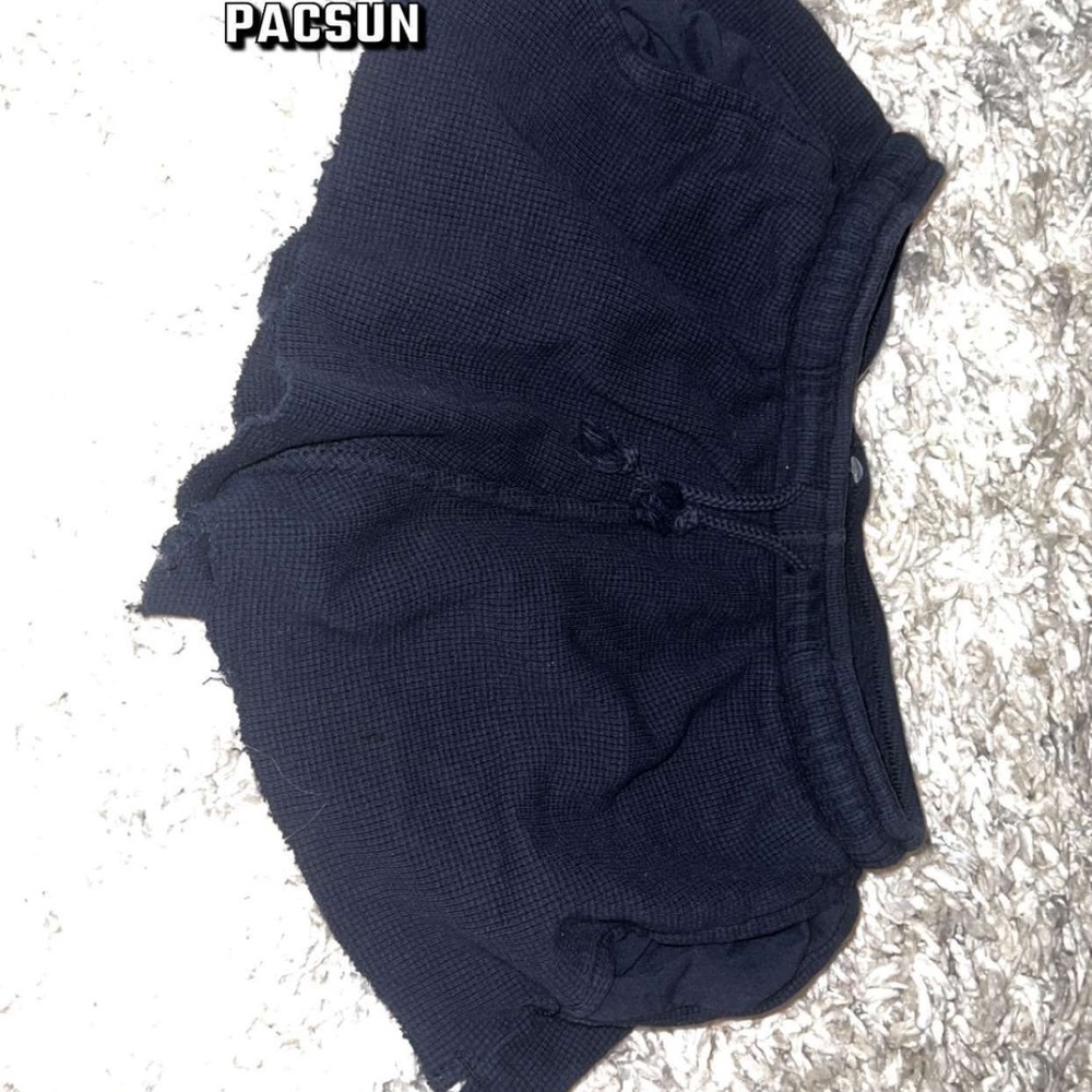 Navy blue waffle shorts